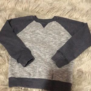 Boys gray two toned sweatshirt